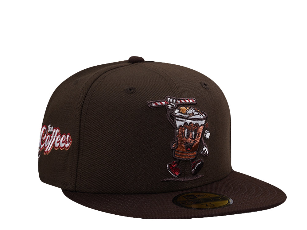 New Era Reading Fightin Phils Coffees Burnt Wood Two Tone Edition 59Fifty Fitted Hat